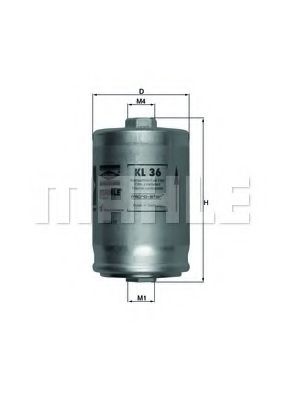 KL 36 KNECHT Fuel filter