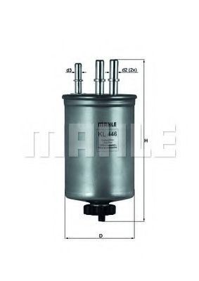 KL 446 KNECHT Fuel Supply System Fuel filter