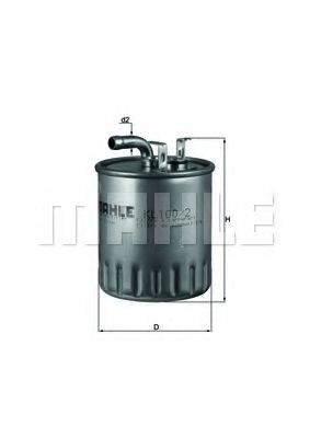 KL 100/2 KNECHT Fuel Supply System Fuel filter