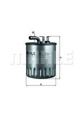 KL 100/1 KNECHT Kraftstoffförderanlage Kraftstofffilter