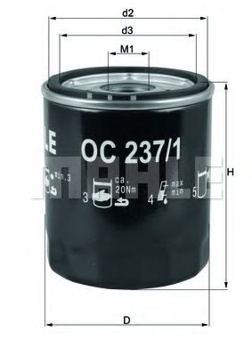 OC 237/1 KNECHT Lubrication Oil Filter