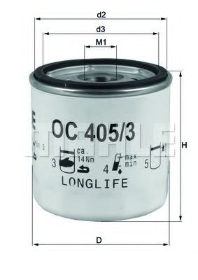 OC 405/3 KNECHT Lubrication Oil Filter