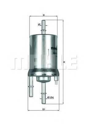 KL 156/1 KNECHT Fuel Supply System Fuel filter