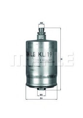 KL 19 KNECHT Fuel filter