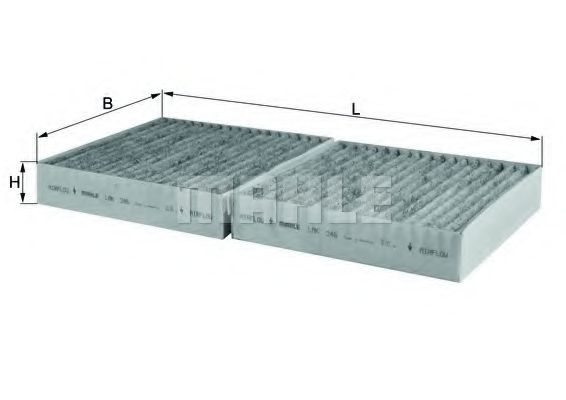 LAK 246 KNECHT Heating / Ventilation Filter, interior air