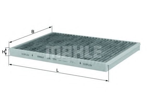 LAK 594 KNECHT Heating / Ventilation Filter, interior air
