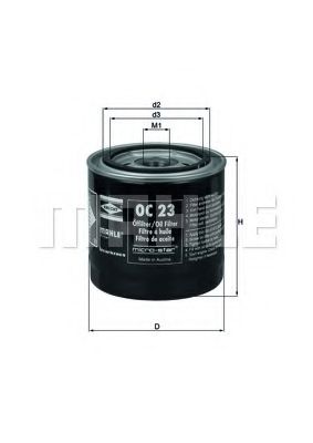 OC 23 OF KNECHT Lubrication Oil Filter