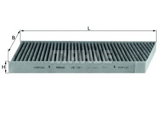 LAK 129/1 KNECHT Heating / Ventilation Filter, interior air