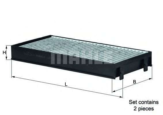 LAK 221/S KNECHT Heating / Ventilation Filter, interior air