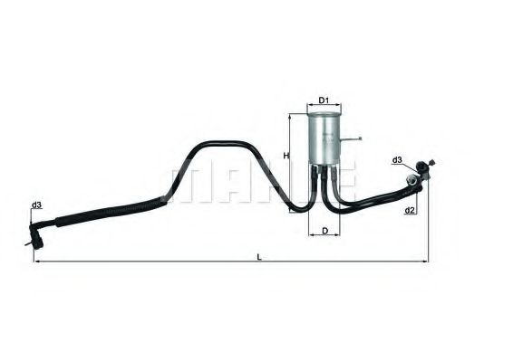 KL 544 KNECHT Fuel Supply System Fuel filter