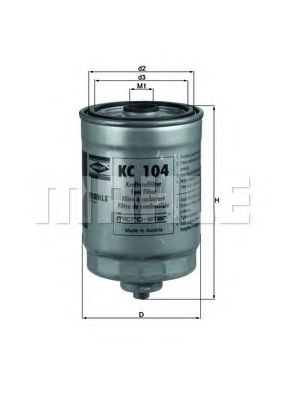 KC 104 KNECHT Fuel Supply System Fuel filter