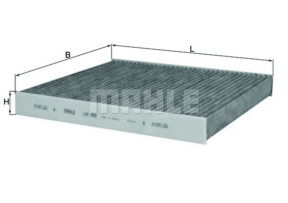 LAK 888 KNECHT Heating / Ventilation Filter, interior air