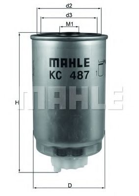 KC 487 KNECHT Топливный фильтр