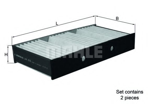 LAK 878/S KNECHT Heating / Ventilation Filter, interior air