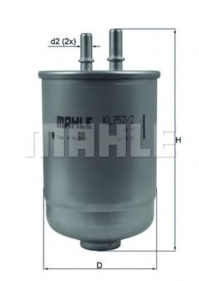 KL 752/2D KNECHT Fuel filter