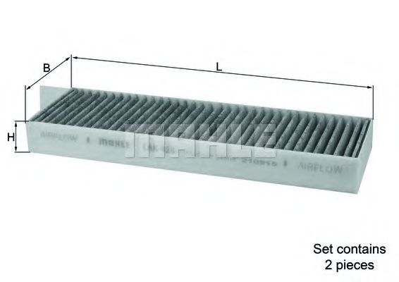 LAK 428/S KNECHT Heating / Ventilation Filter, interior air