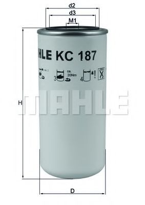KC 187 KNECHT Fuel filter