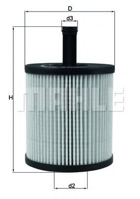 OX 556D KNECHT Lubrication Oil Filter