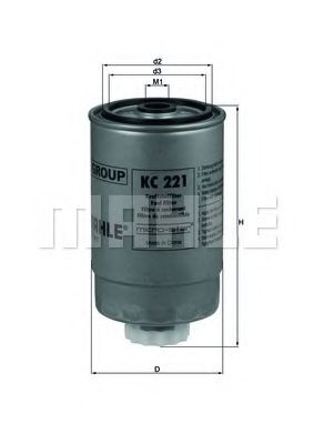 KC 221 KNECHT Fuel filter