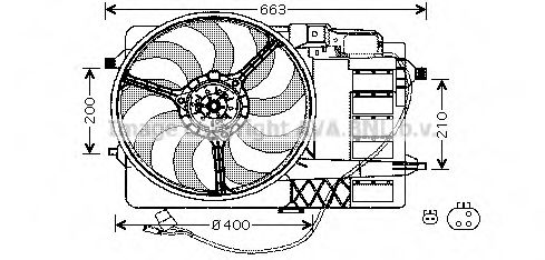 BW7506 PRASCO Fan, radiator