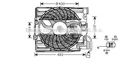 BW7510 PRASCO Fan, radiator