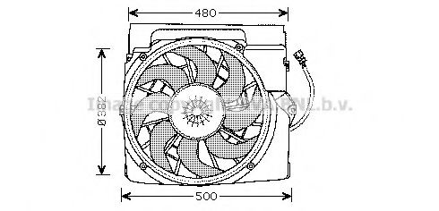 BW7511 PRASCO Fan, A/C condenser