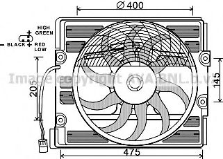 BW7512 PRASCO Fan, A/C condenser