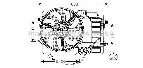 BW7516 PRASCO Fan, radiator