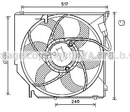 BW7520 PRASCO Fan, radiator