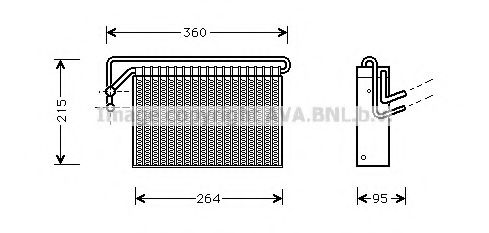 BWV024 PRASCO Air Conditioning Evaporator, air conditioning