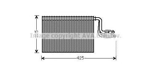 BWV364 PRASCO Evaporator, air conditioning