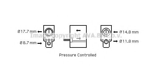 CN1220 PRASCO Expansion Valve, air conditioning