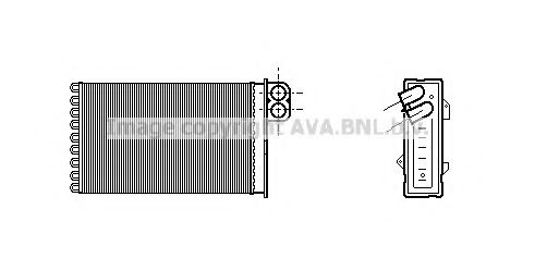 CN6191 PRASCO Heating / Ventilation Heat Exchanger, interior heating