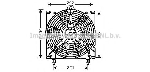 CN7517 PRASCO Cooling System Fan, radiator