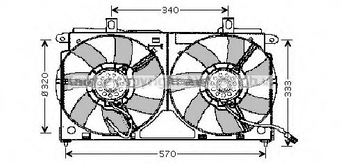 CN7523 PRASCO Fan, radiator