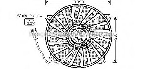 CN7526 PRASCO Fan, radiator