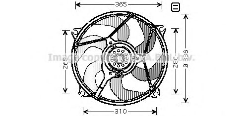 CN7529 PRASCO Fan, radiator