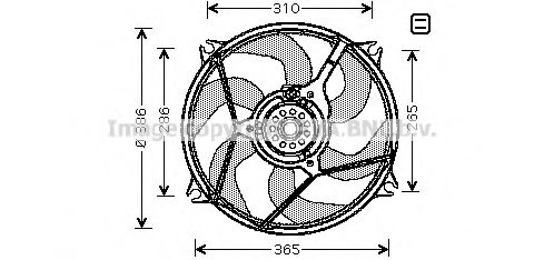 CN7530 PRASCO Fan, radiator
