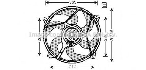 CN7531 PRASCO Fan, radiator