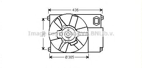 CN7541 PRASCO Fan, radiator