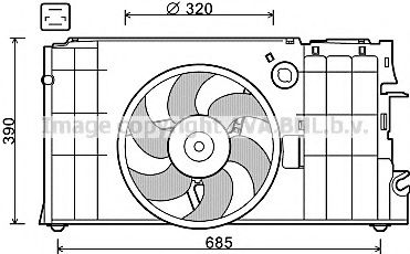 CN7548 PRASCO Fan, radiator