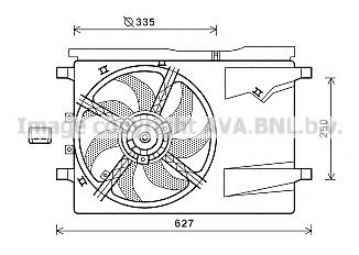 CN7549 PRASCO Fan, radiator
