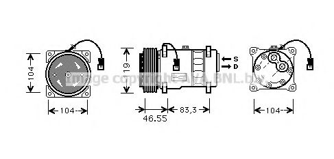 CNK019 PRASCO Compressor, air conditioning