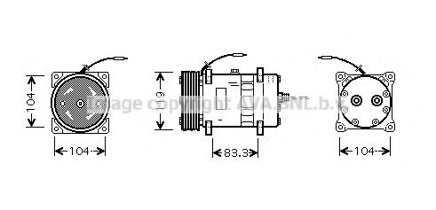 CNK176 PRASCO Compressor, air conditioning