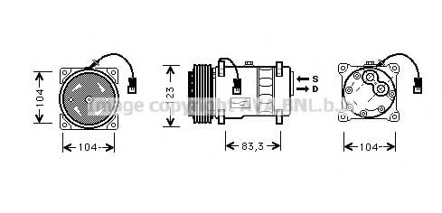CNK177 PRASCO Compressor, air conditioning