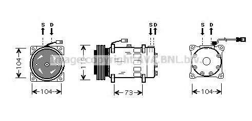 CNK180 PRASCO Compressor, air conditioning