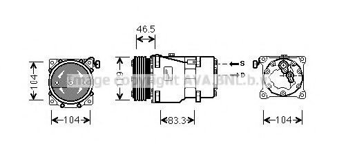 CNK201 PRASCO Kompressor, Klimaanlage