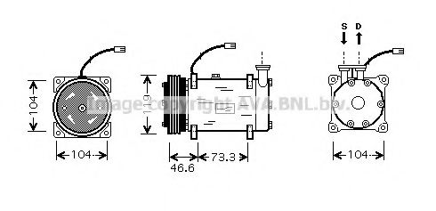 CNK215 PRASCO Compressor, air conditioning