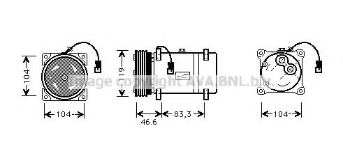 CNK216 PRASCO Compressor, air conditioning