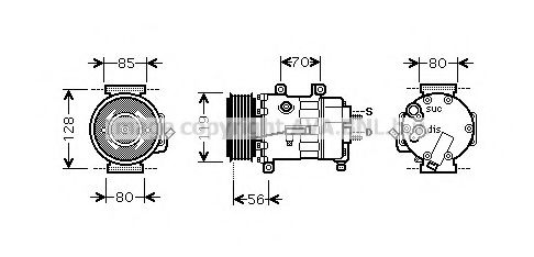 CNK250 PRASCO Compressor, air conditioning